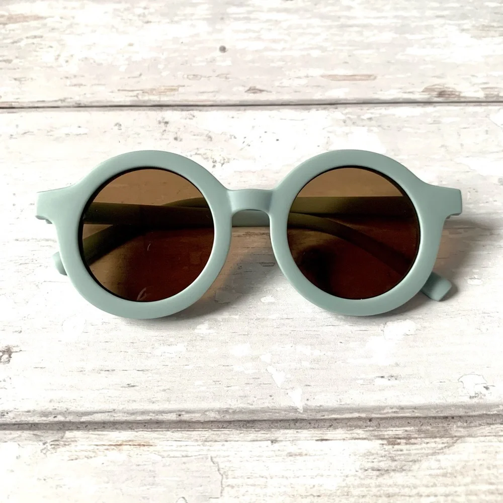 Zara Kids Sunglasses Recycled Plastic Pale Blue Color NEW Fits 1-6 Years